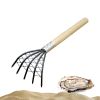 Long Clam Rake With Mesh Pocket Seaside Beach Rake