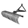 Tow Behind Dethatcher, 72-inch Tow Dethatcher with 36 Steel Tines, 3-Point Lawn Dethatcher Rake with Attachments for Tractor