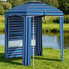 5.8' x 5.8' Cabana Umbrella for Travel, Walls, Vents, Ruffles, Carry Bag, Beach Umbrella