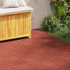 Stepping Stone 6 pcs Red 15.94 x 15.94 x 0.79 in Rubber