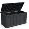 230 Gallon Large Outdoor Storage XXL Deck Box for Patio Furniture, Outdoor Cushions, Garden Tools and Sports/Pools Equipment, Waterproof Resin