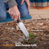 Steel Garden Knife, Multi-Purpose Weed Puller Gardening Tool for Planting, Weeding, Digging, and Cultivating with Hanging Hole