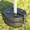 Set of 6 Canopy Weights 30lbs Weight Plate Kit with No-Pinch Design Outdoor Umbrella Bases