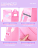 Dreamy Gradient Princess Kids Schoolbag, Spine-protecting Weight-reducing Cartoon Backpack, Lightweight Water-resistant Primary School Bag for Girls