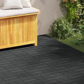 Stepping Stone 6 pcs Black 15.94 x 15.94 x 0.79 in Rubber