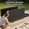 260 Gallon Large Outdoor Storage XXL Deck Box for Patio Furniture, Outdoor Cushions, Garden Tools and Sports/Pools Equipment, Waterproof Resin