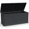 260 Gallon Large Outdoor Storage XXL Deck Box for Patio Furniture, Outdoor Cushions, Garden Tools and Sports/Pools Equipment, Waterproof Resin