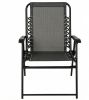 Gray   Patio Folding Chair Space Saving for Deck Camping Sports Events Patio Beach & Pool