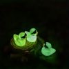 [24 Luminous Ducks Figurine] 24pcs Luminous Ducks With Sunglasses, Mini Resin Simulated Animal Figurine