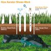 Lawn Aerator Shoes, Metal Spike Sandals for Aeration, Durable PP Material, Adjustable Straps, Easy Installation, Perfect Gardening Gift