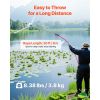 Lake Weed Cutter, Pond Aquatic Plant Cutting Tool with 48 in Max. Cut Width, Sharp and Heavy-Duty Steel Blades, Pond Rake with 30 ft Throw Rope