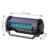Outdoor Solar Bug Zapper with 4000mAh Battery, Waterproof Rechargeable Mosquito Killer and Fly Trap for Patio, Backyard, Garden, Porch