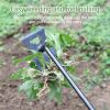 Weed Remover Tool,Garden Weed Tool, Portable Garden Weeder Tool for Vegetable Gardening Backyard Farm Planting & Weeding (Black Handle)