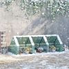 9' x 3' x 3' Portable Mini Greenhouse Outdoor Garden with Large Zipper Doors and Water/UV PE Cover