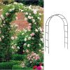 7'8" H x 4'5" W Metal Garden Arch Trellis,Adjustable Arbor Trellis for Garden Climbing Plants Support