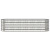 Garden Raised Bed Galvanized Steel 59.8"x15.7"x14.2" Silver