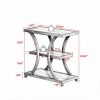 Rustic End Table with Space-Saving and Adjustable Foot for Bedroom
