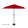 9ft Half Umbrella for Balcony, Porch, or Deck, Red (Shipment from Walmart)