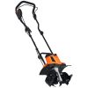 10 Amp Electric Tiller, 14" Tilling Width 3.94" Tilling Depth Corded Electric Tiller/Cultivator, Steel Mn Tines