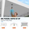 Pop Up Canopy, 10 x 10 FT Instant Canopy Portable Gazebo with 3 Sidewalls & 2 Ventilated Windows