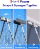 80" Window Washing Kit with Extension Pole : Professional Window Cleaner Tool | Window Cleaning Squeegee Kit for High/Outdoor/Glass & Bathroom Surface