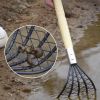 Long Clam Rake With Mesh Pocket Seaside Beach Rake