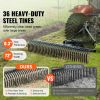 Tow Behind Dethatcher, 72-inch Tow Dethatcher with 36 Steel Tines, 3-Point Lawn Dethatcher Rake with Attachments for Tractor