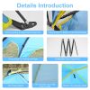 Beach Tent Sun Shelter UPF50+ UV Protection, 6.9x6.9ft Beach Canopy Tent for 4-6 Adults, Portable Outdoor Sun Shade Tent with Carry Bag