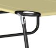 Beige Folding Chaise Lounge Pool Chair Outdoor Sun Tanning Recliner with 5-Level Back Adjustment Steel Frame for Beach Yard Patio