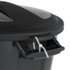 20 Gallon Heavy Duty Plastic Garbage Can, Included Lid, Black (Shipment from Walmart)