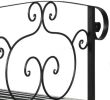 6' Metal Arch Garden Bridge with Safety Side Rails for Backyard Creek Stream Pond Decorative Arc Footbridge