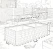 Black Galvanized Steel Raised Garden Bed 71" X 36" X 23" with Reinforced Rods for Outdoor Planting