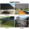 6.5ft*10ft Black sunshade netting fabric with high-strength UV protection, perfect for plant protection.