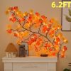 3 Strands Artificial Vines Fall Ivy Garland 74" Fake Vine with Silk Leaves Faux Hanging Plants Greenery Decoration for Outdoors Wedding Party Indoor B