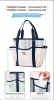 Summer Pool Beach Tote Bag Quick Dry Mesh Organizer Handbag