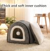 Cat Bed for Indoor Cats Foldable cat cave Anti-Slip   Water-Resistant Bottom cat Houses for Indoor Cats or Small Dogs Kitten Tent