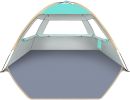each Tent Sun Shelter for 3/4/6/8/10 Person with UPF 50+ UV Protection, Lightweight & Easy Setup Beach Shade Canopy