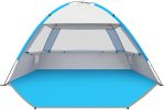 each Tent Sun Shelter for 3/4/6/8/10 Person with UPF 50+ UV Protection, Lightweight & Easy Setup Beach Shade Canopy