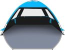 each Tent Sun Shelter for 3/4/6/8/10 Person with UPF 50+ UV Protection, Lightweight & Easy Setup Beach Shade Canopy