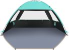 each Tent Sun Shelter for 3/4/6/8/10 Person with UPF 50+ UV Protection, Lightweight & Easy Setup Beach Shade Canopy
