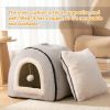 Cat Bed for Indoor Cats Foldable cat cave Anti-Slip   Water-Resistant Bottom cat Houses for Indoor Cats or Small Dogs Kitten Tent