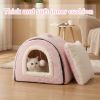 Cat Bed for Indoor Cats Foldable cat cave Anti-Slip   Water-Resistant Bottom cat Houses for Indoor Cats or Small Dogs Kitten Tent