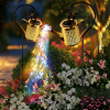 Solar Lanterns Outdoor Waterproof,Metal Watering Can Garden Decor Ornaments,Yard Art Hanging Path Lights,Outside Patio Decorations