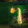 Solar Lanterns Outdoor Waterproof,Metal Watering Can Garden Decor Ornaments,Yard Art Hanging Path Lights,Outside Patio Decorations