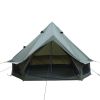 13.1FT Oxford Bell Tent for Family Camping Spacious Yurt Tent with Stove Jack, 4 Season Glamping Shelter, Waterproof Oxford Hot Tent for 4-8 People