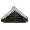13.1FT Oxford Bell Tent for Family Camping Spacious Yurt Tent with Stove Jack, 4 Season Glamping Shelter, Waterproof Oxford Hot Tent for 4-8 People
