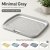 Dog Potty Tray with Removable Grating, Leak-Proof Indoor Dog Toilet for Puppy Training, Washable Pee Pad Holder for Apartments & Dogs