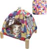 Portable Cat Tent Bed â€“ Foldable Indoor Tent Bed for Cats & Small Dogs, Washable Cushion, Cozy Hideaway for Kittens & Cats, Easy Assembly & Travel