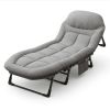 Adult Camping Cot with Built-In Headrest And Removable Mattress - 71 Inch XL Portable Folding Bed, Heavy Duty Frame for Support - Ideal for Camping