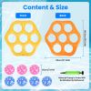 1Pc Inflatable Tic-Tac-Toe Pool Game Set with 7 Balls Summer Water Toy Portable Inflatable Game for Pool Beach Backyard